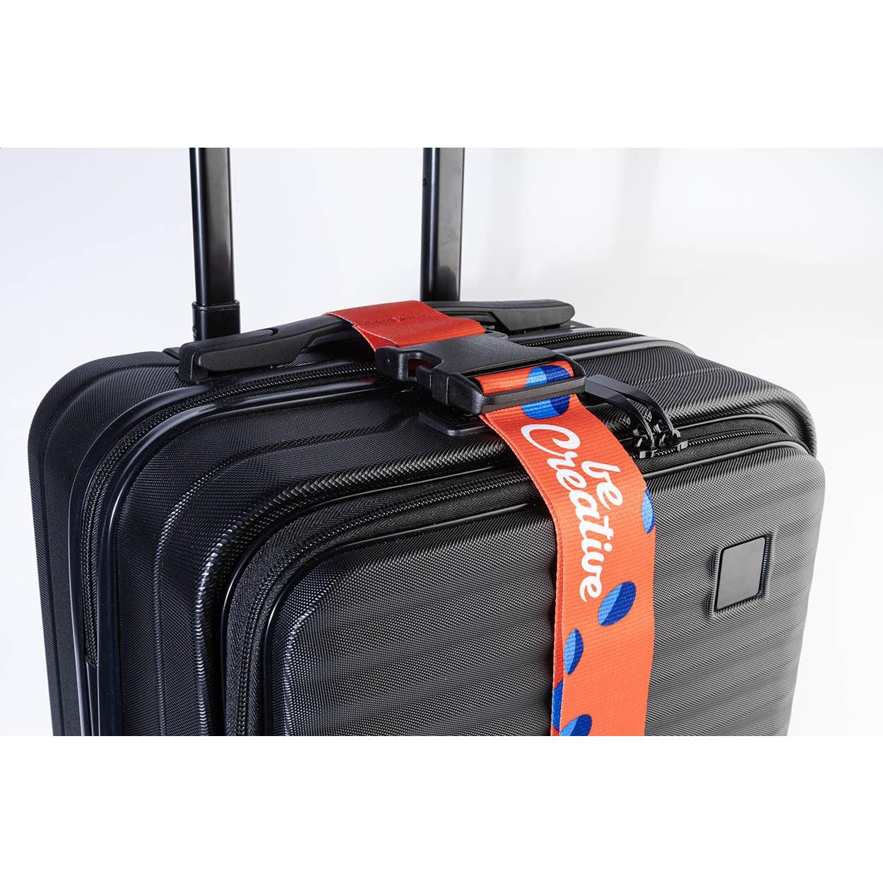 Centură XL personalizată pentru bagaje SuboStrap XL Alb