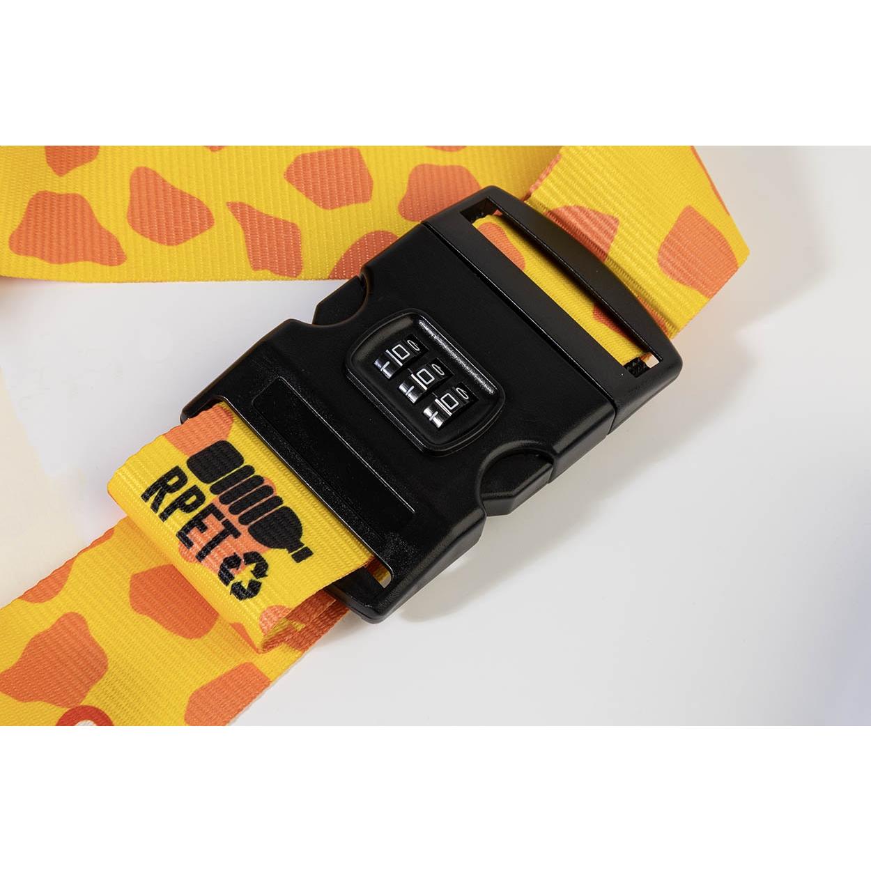 Centură XL personalizată pentru bagaje cu încuietoare SuboStrap Lock XL Alb