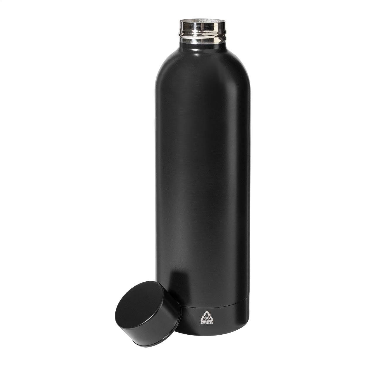 Sticlă XL din oțel inoxidabil reciclat Pumono XL Negru