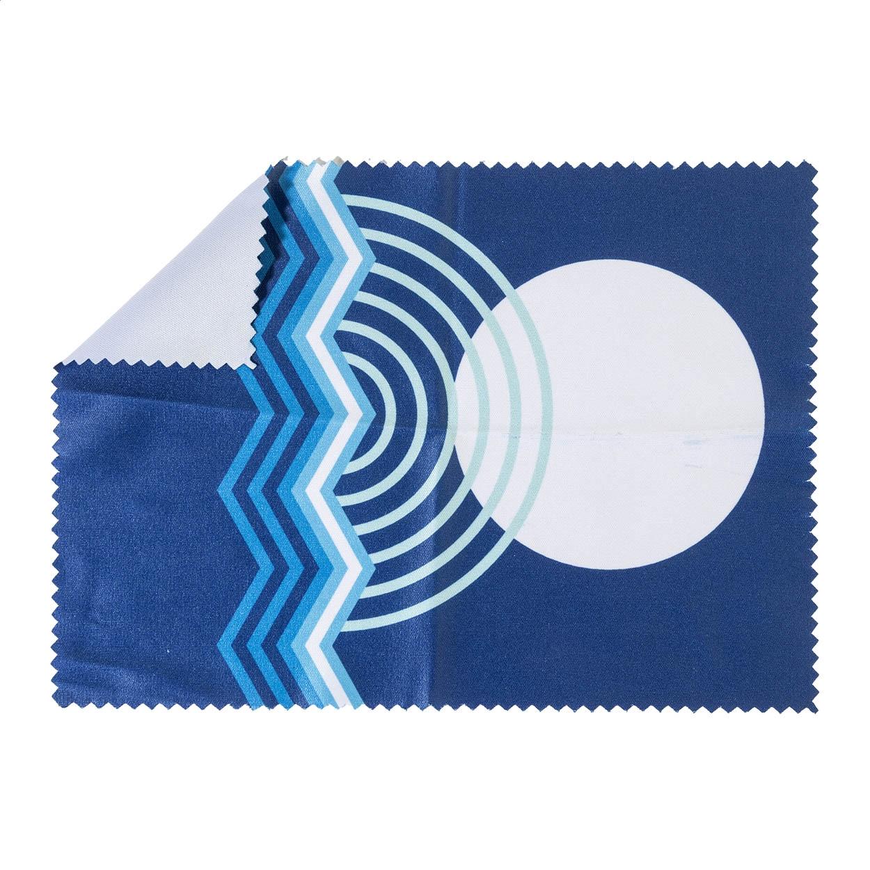 Lavetă personalizată pentru curățarea ochelarilor Dioptry Gift Kraft Alb