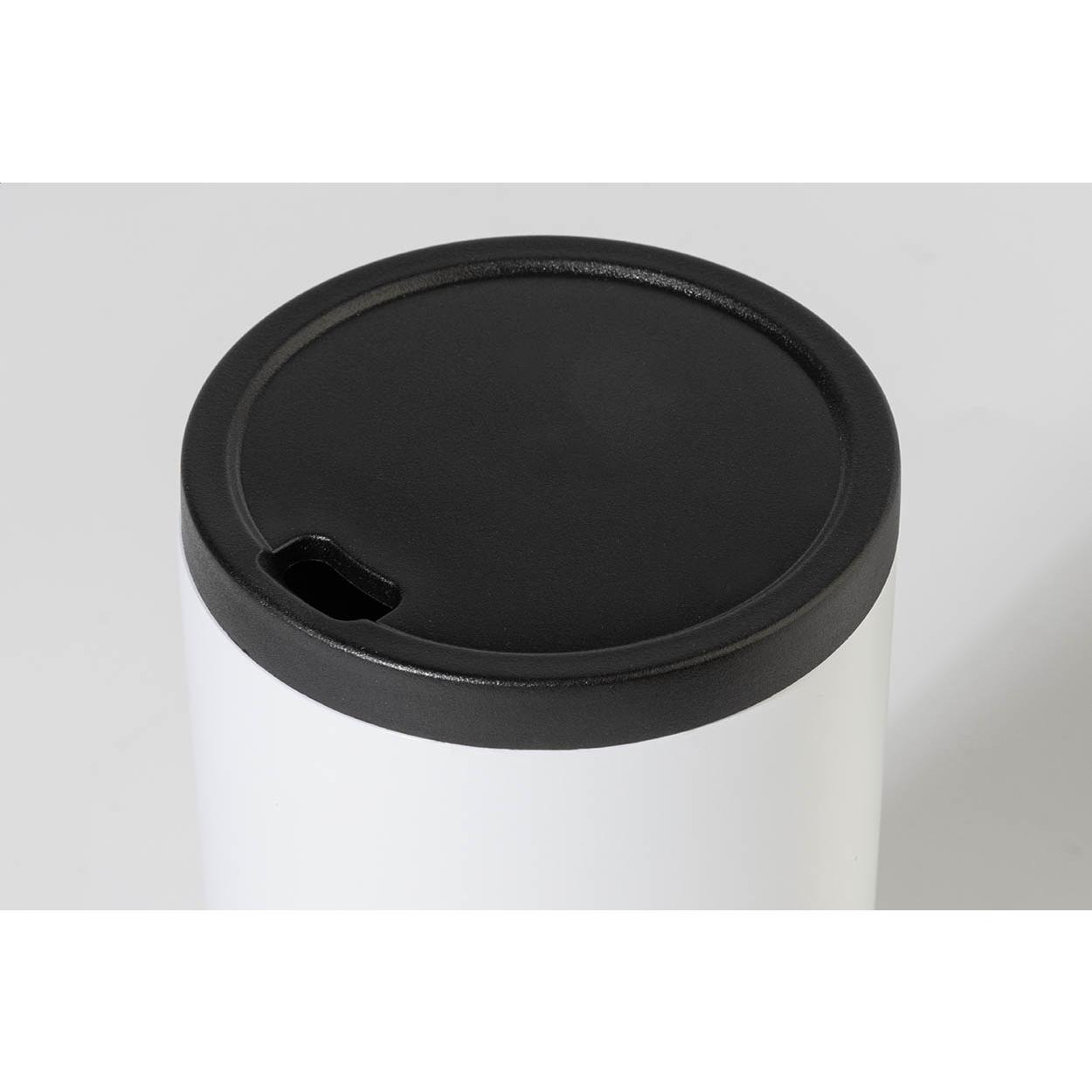Set 2 în 1 cu sticlă și cană din oțel inoxidabil reciclat Parbat Alb