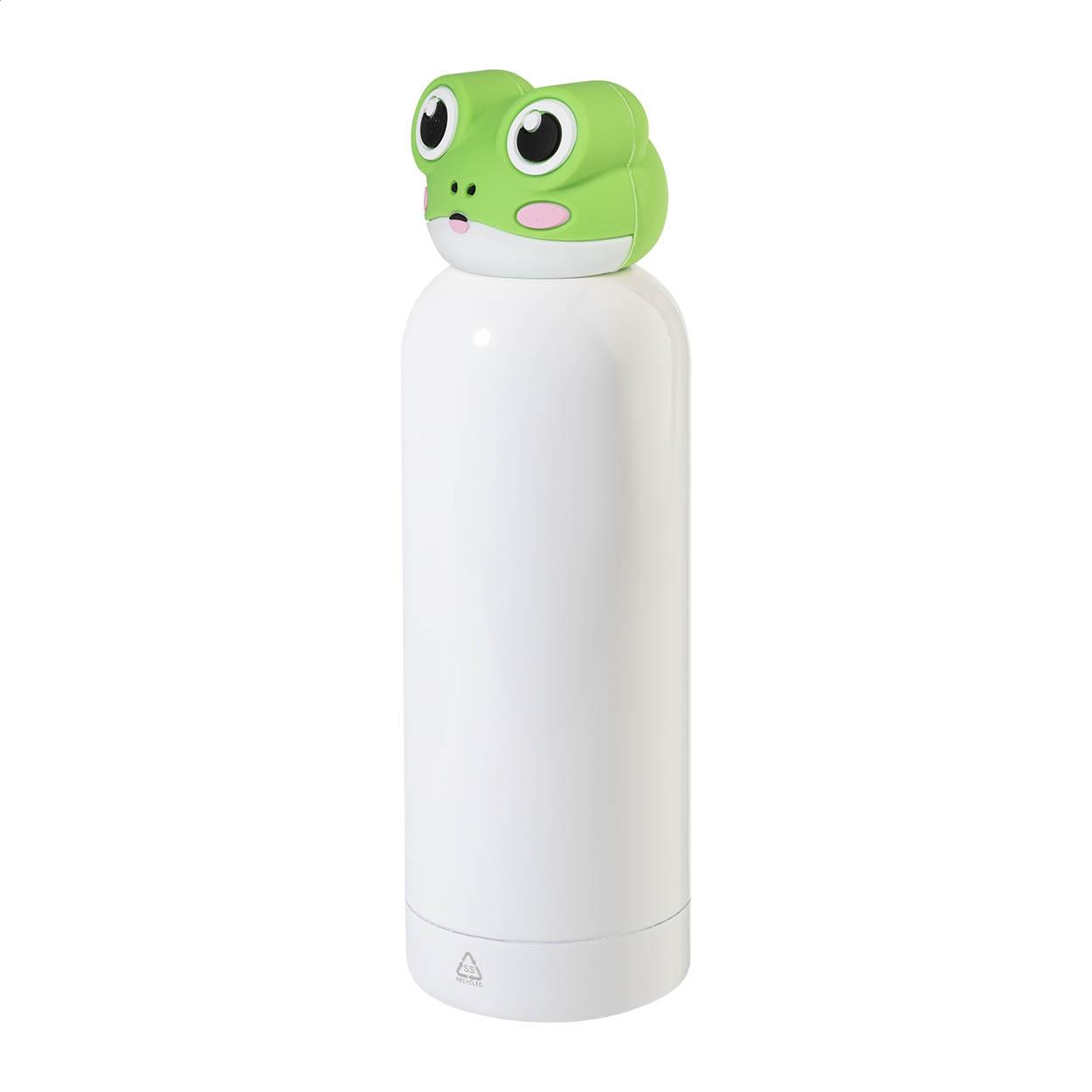 Sticlă termoizolantă pentru copii cu model rață ZooSip Alb Verde