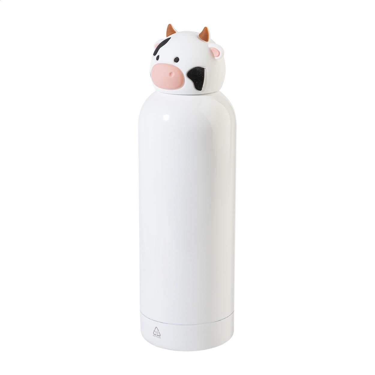 Sticlă termoizolantă pentru copii cu model rață ZooSip Alb