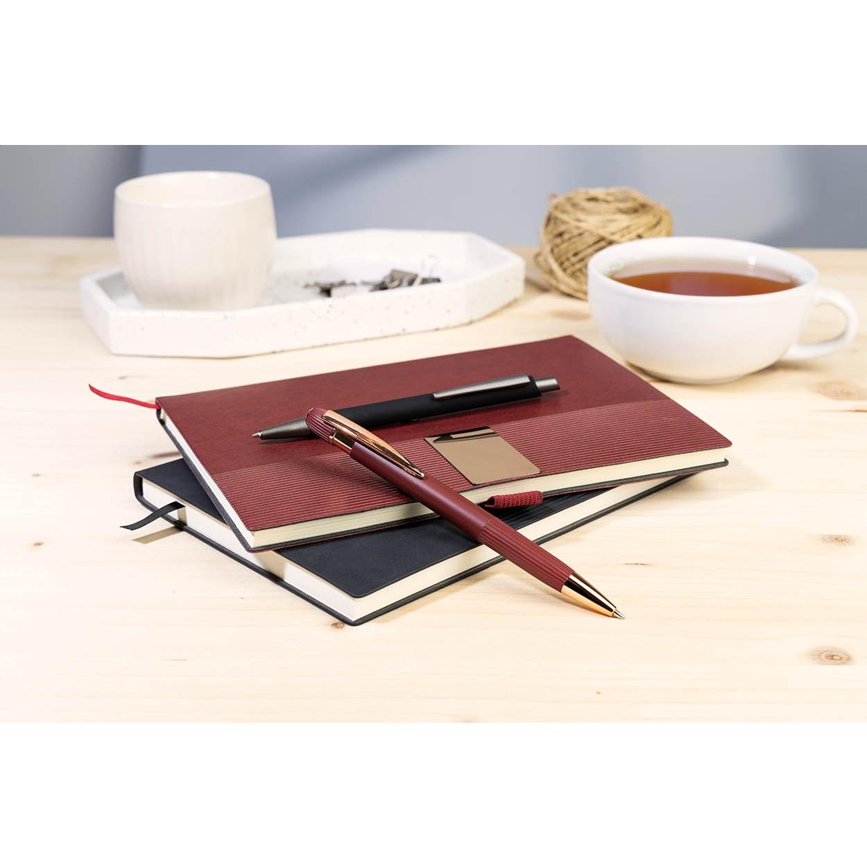 Set cu carnet și pix Rozzet burgundy