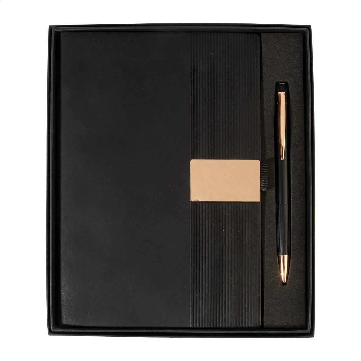 Set cu carnet și pix Rozzet Negru