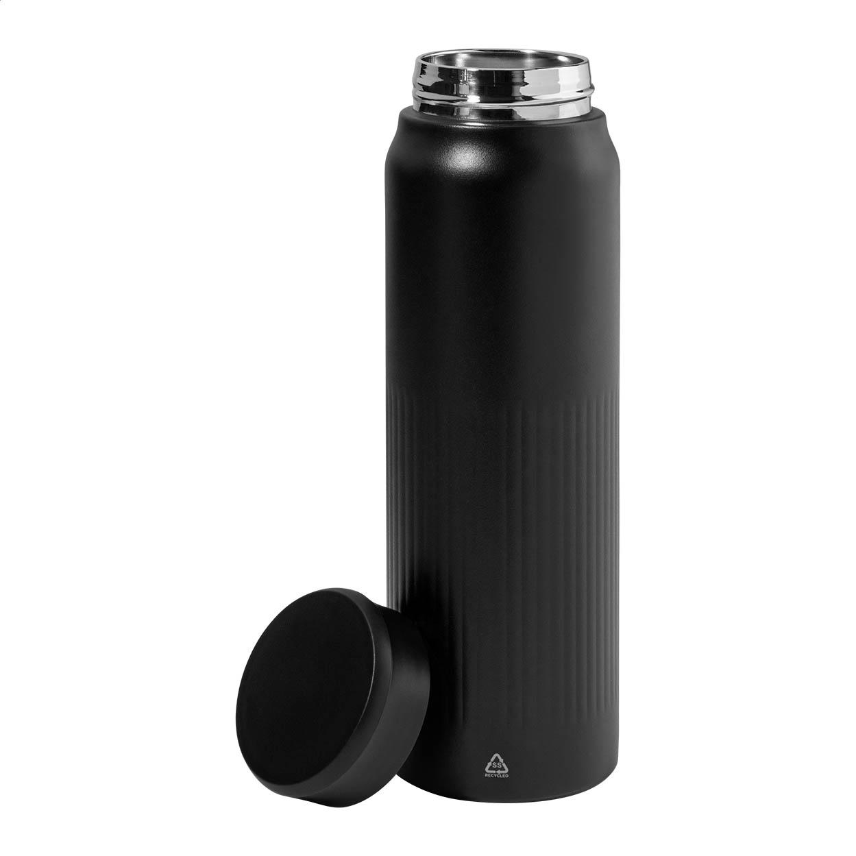 Termos din oțel inoxidabil reciclat Nuptse Negru