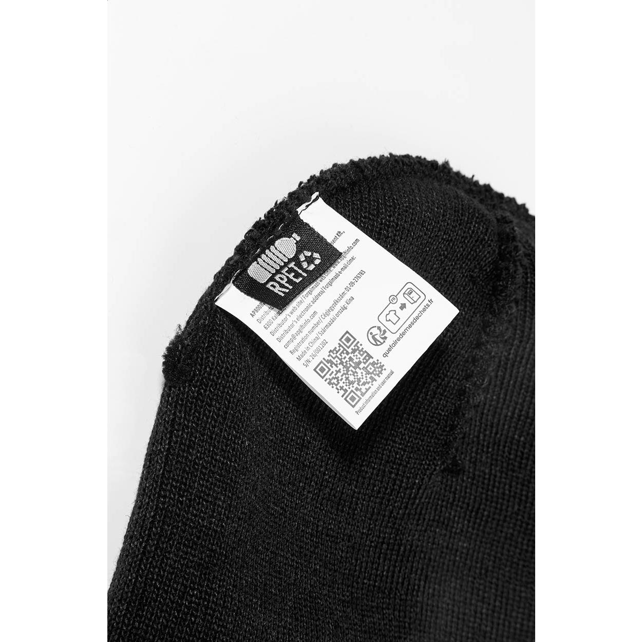 Căciulă de iarnă din RPET Patchie Negru