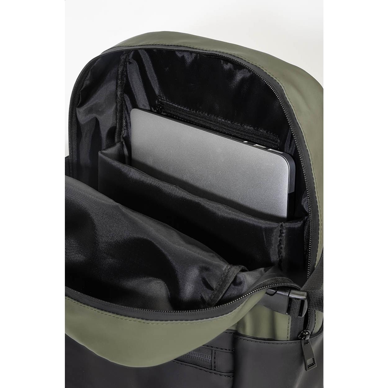 Rucsac din PU reciclat Boulton Verde