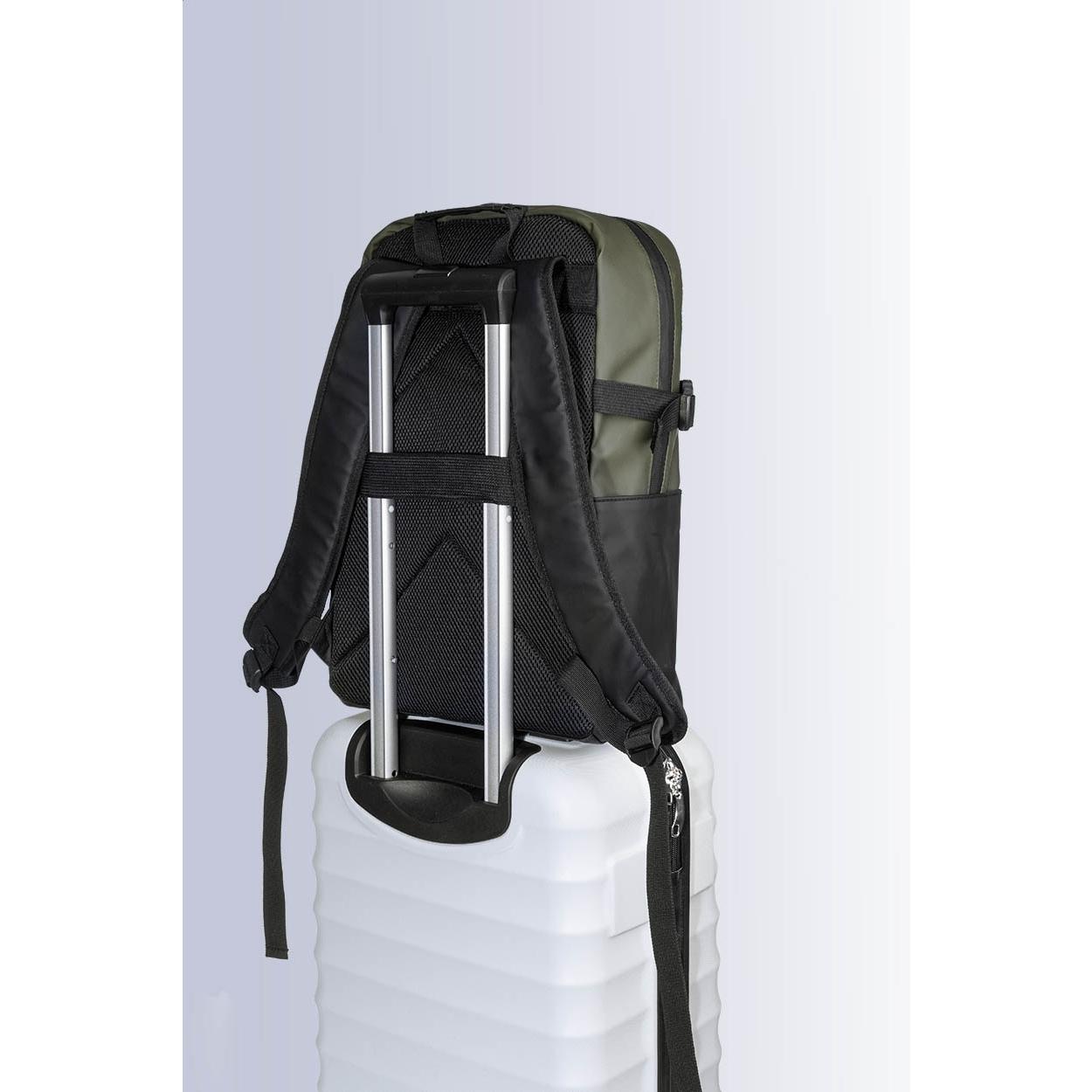 Rucsac din PU reciclat Boulton Verde