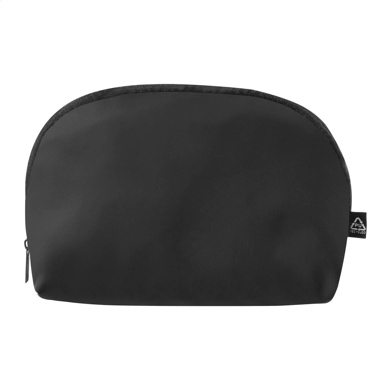 Geantă pentru cosmetice din PU reciclat Pluum Negru