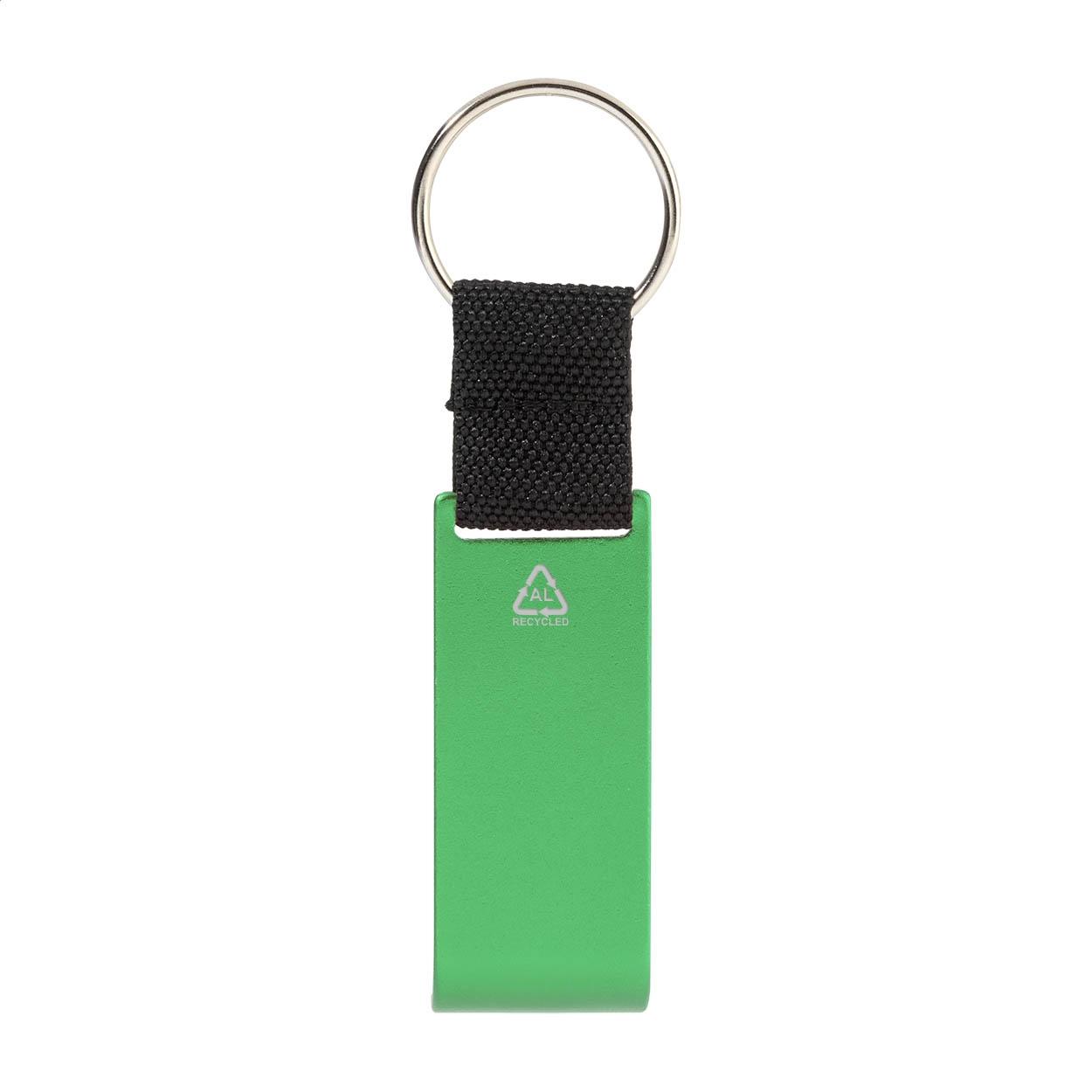 Breloc cu deschizător de sticle și fisă cărucior OpenCart Verde