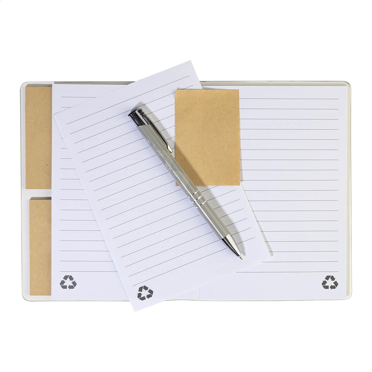 Carnet din PU reciclat Krappuk Argintiu