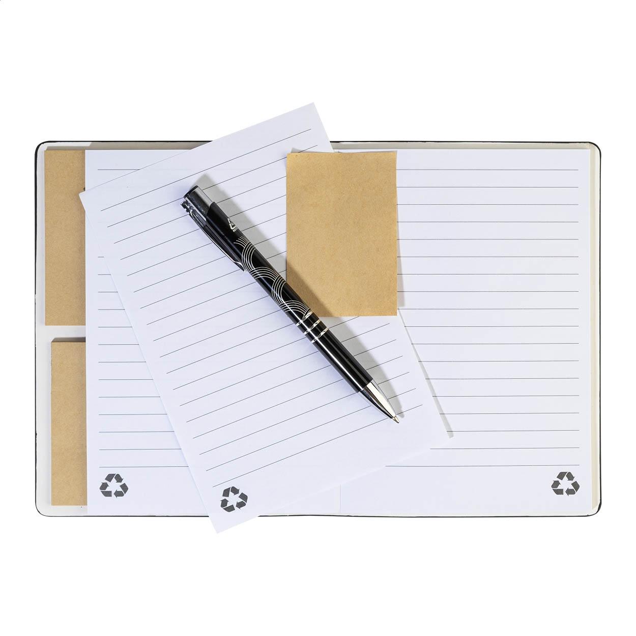 Carnet din PU reciclat Krappuk Negru