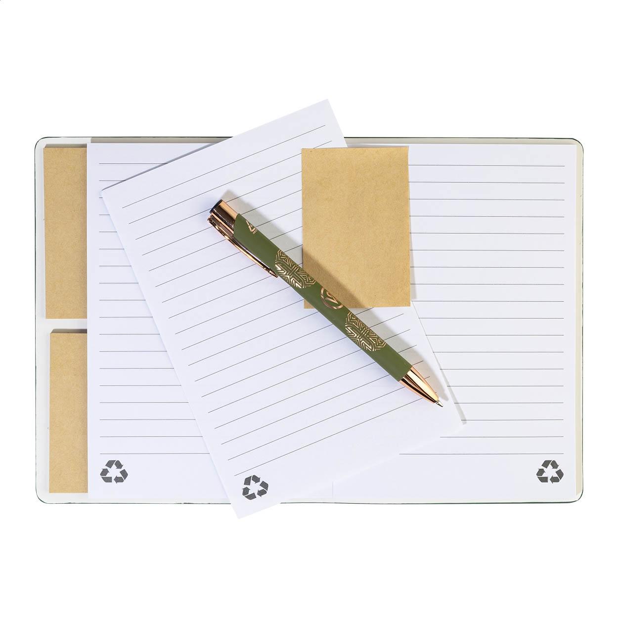 Carnet din PU reciclat Krappuk Verde