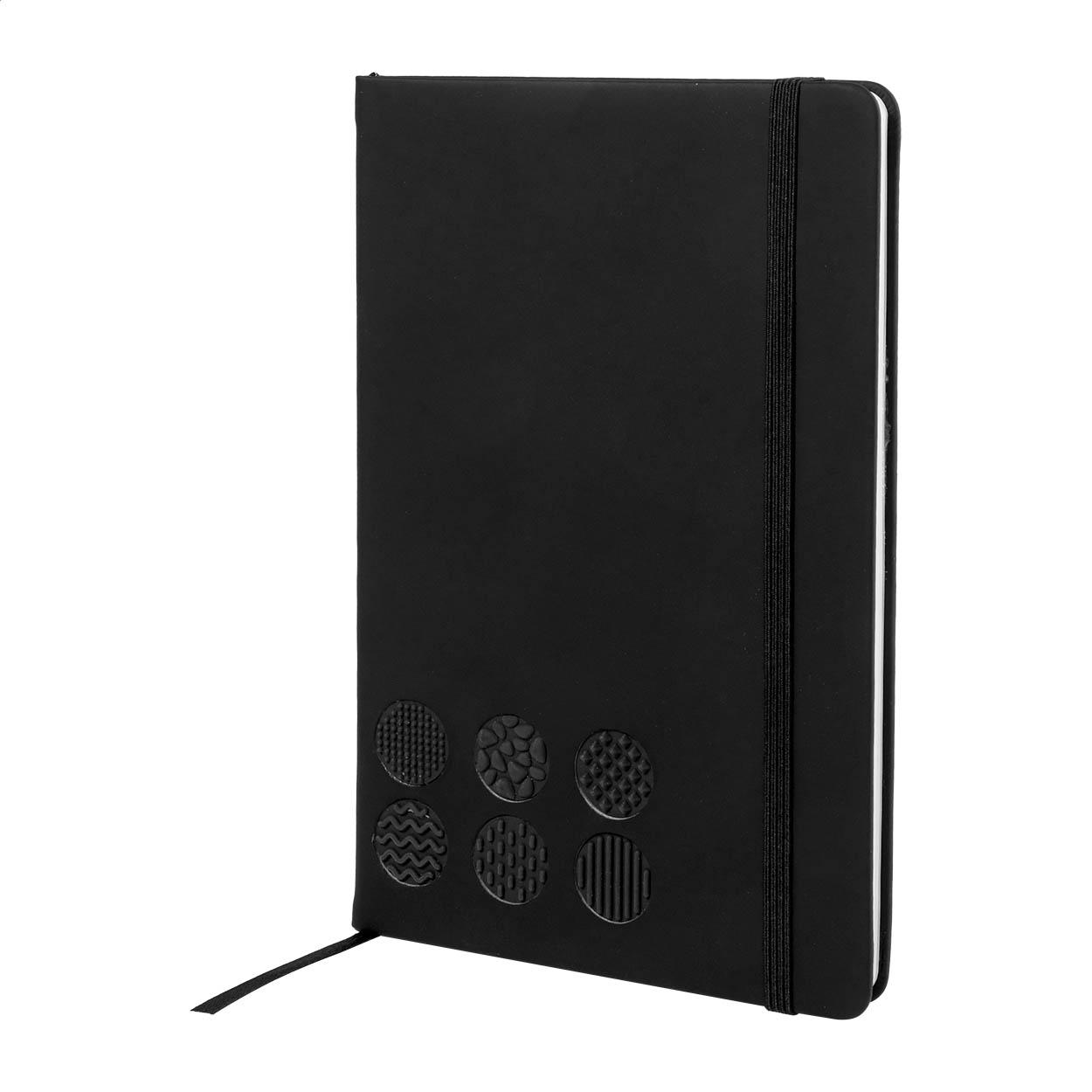 Carnet antistres din PU reciclat Senspuk Negru