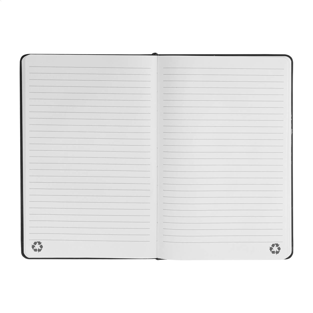 Carnet antistres din PU reciclat Senspuk Negru