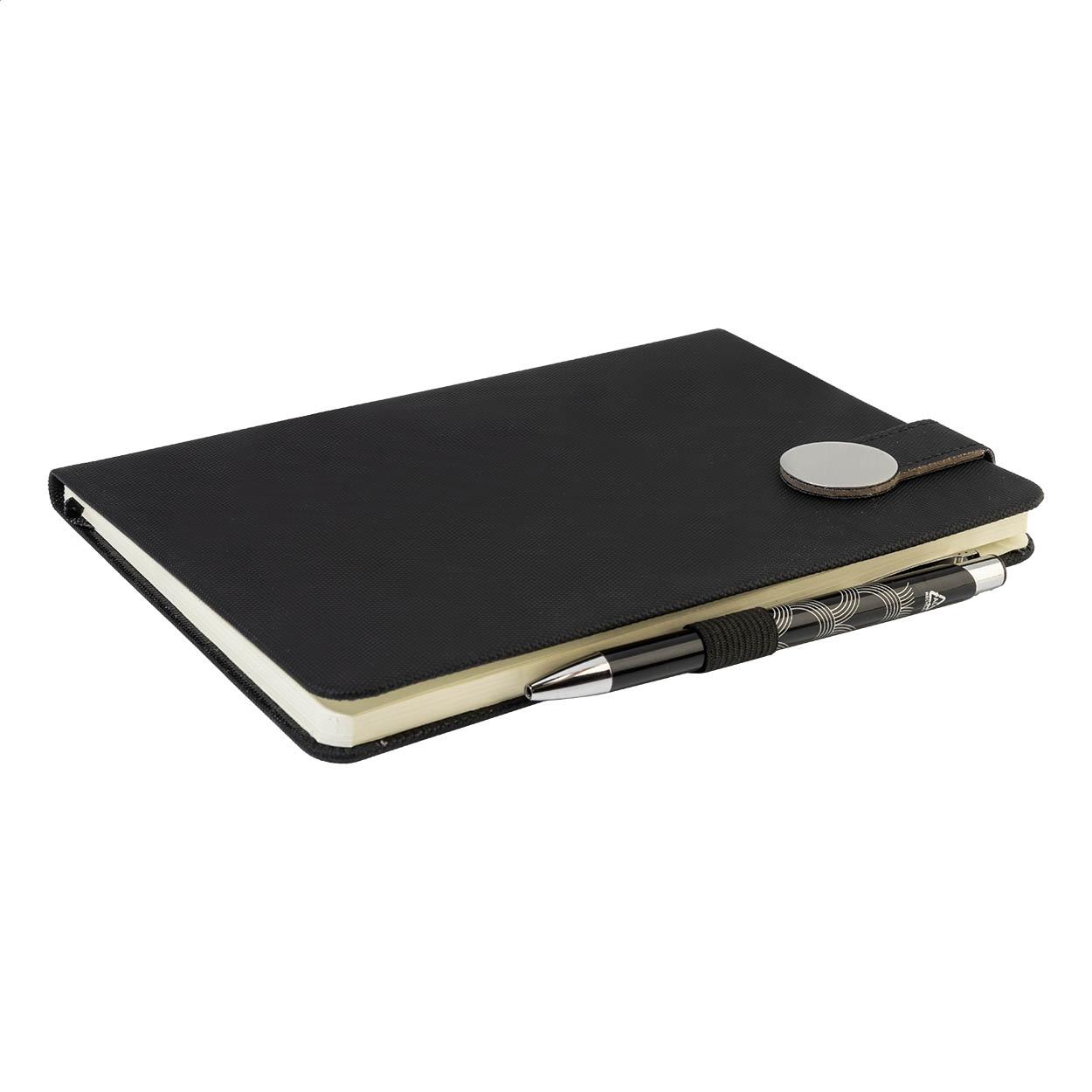 Carnet din PU reciclat Clappuk Negru