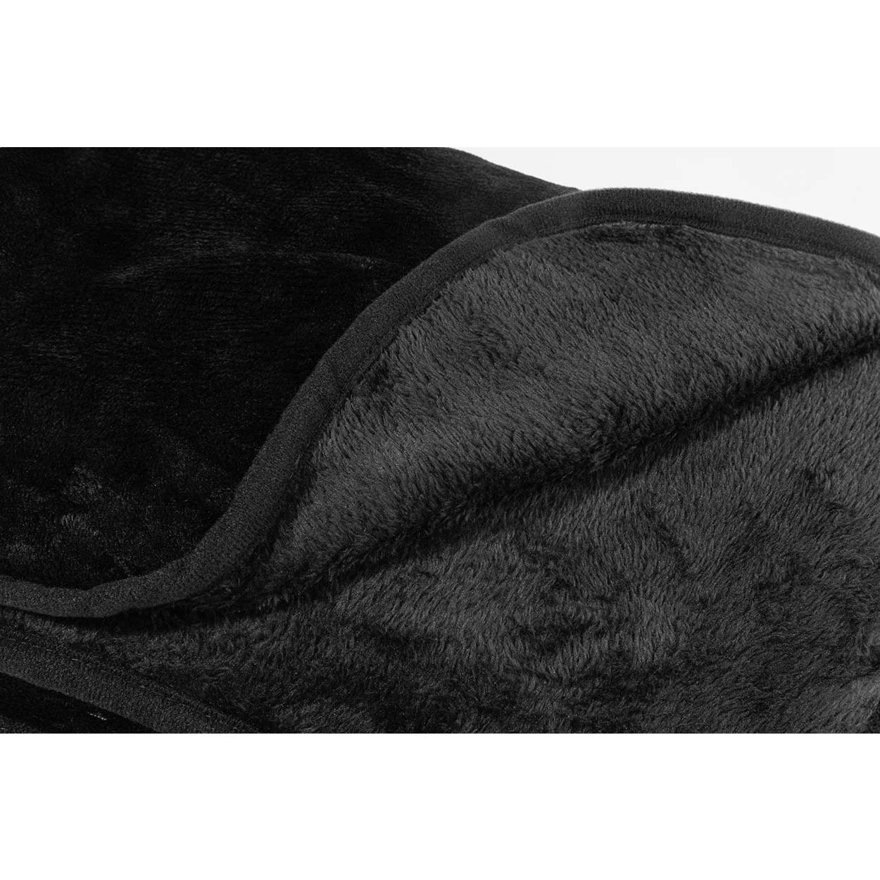 Set de călătorie 2 în 1 cu pătură și pernă Napwrap Negru