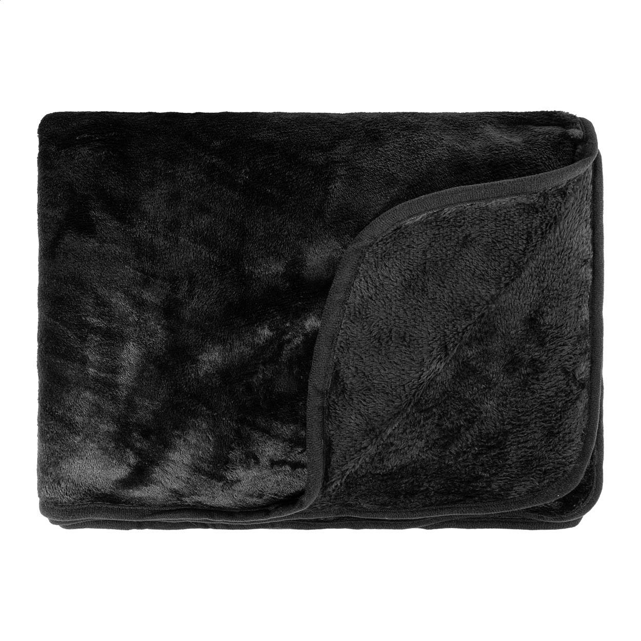 Set de călătorie 2 în 1 cu pătură și pernă Napwrap Negru