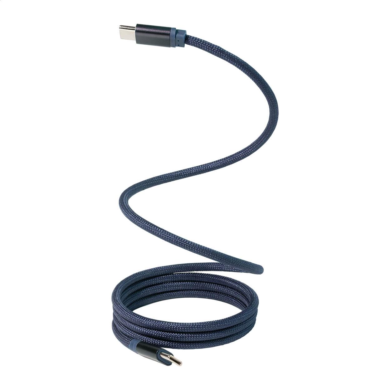 Cablu USB-C magnetic de 60 W Magsle albastru închis