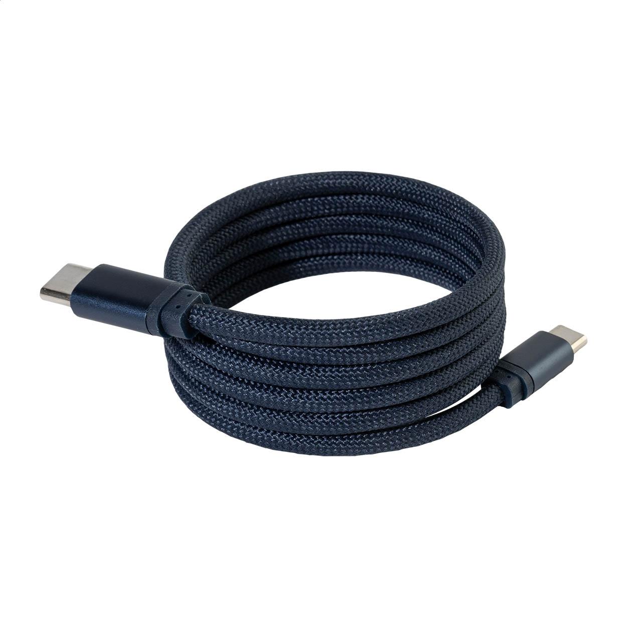 Cablu USB-C magnetic de 60 W Magsle albastru închis