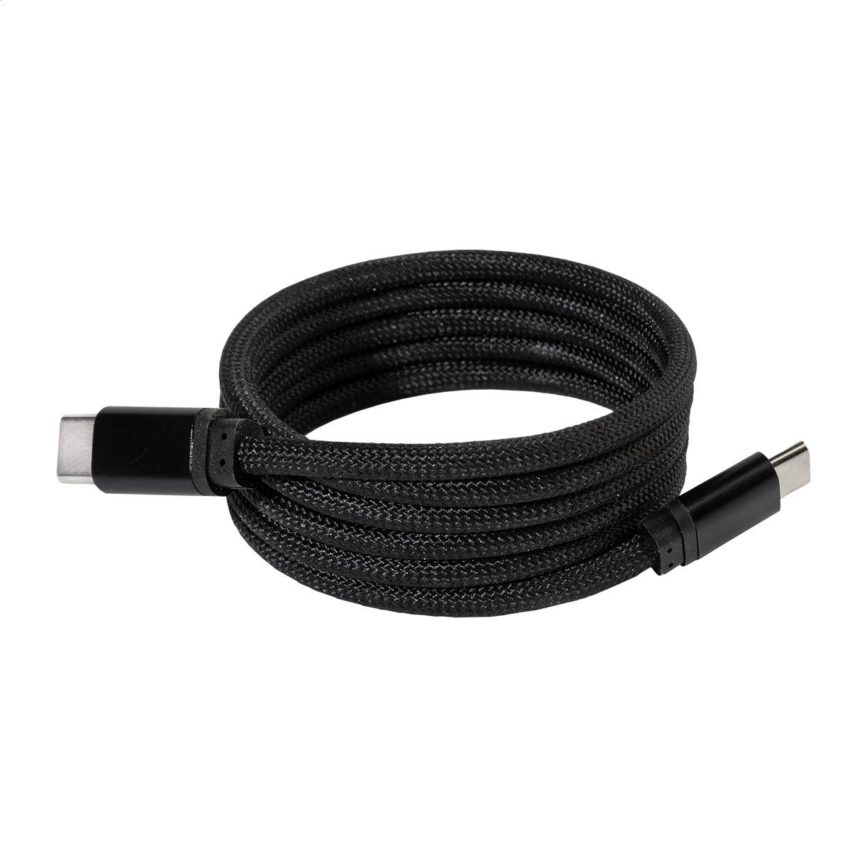 Cablu USB-C magnetic de 60 W Magsle Negru