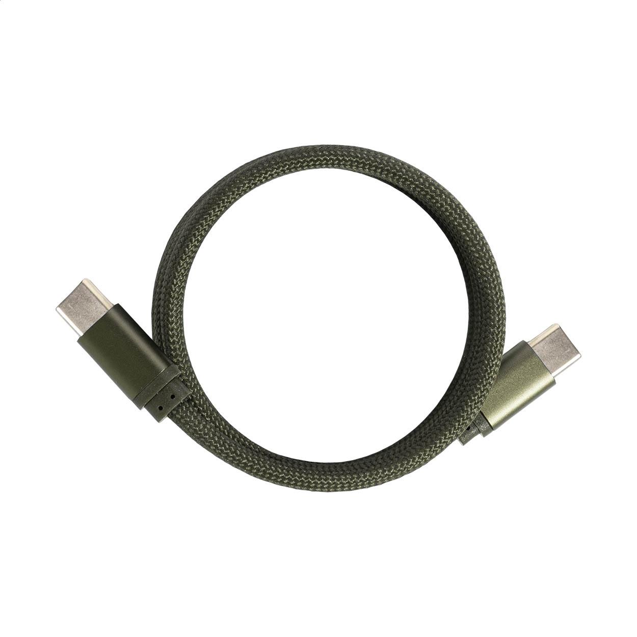Cablu USB-C magnetic de 60 W Magsle verde închis