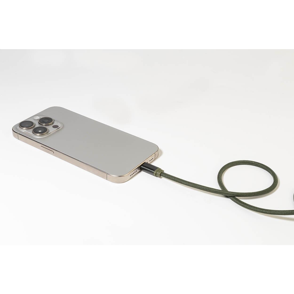 Cablu USB-C magnetic de 60 W Magsle verde închis