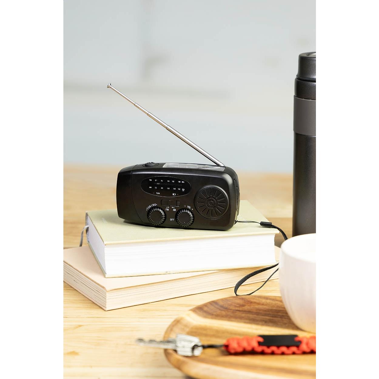 Radio multifuncțional pentru situații de urgență Beacon Negru