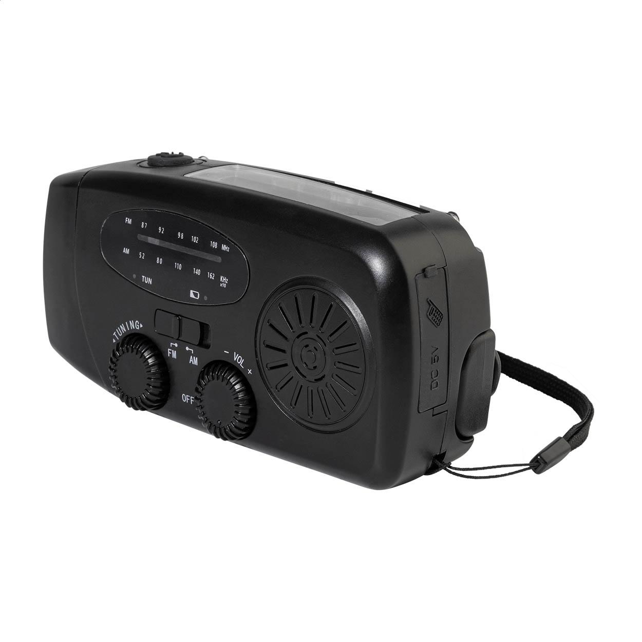 Radio multifuncțional pentru situații de urgență Beacon Negru