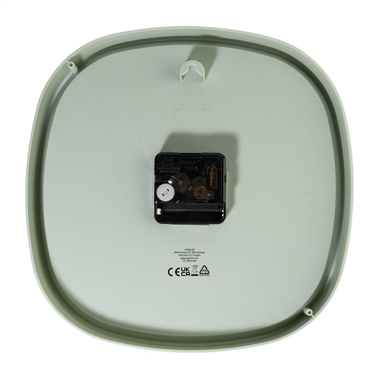 Ceas de perete din PS reciclat Rectra Verde