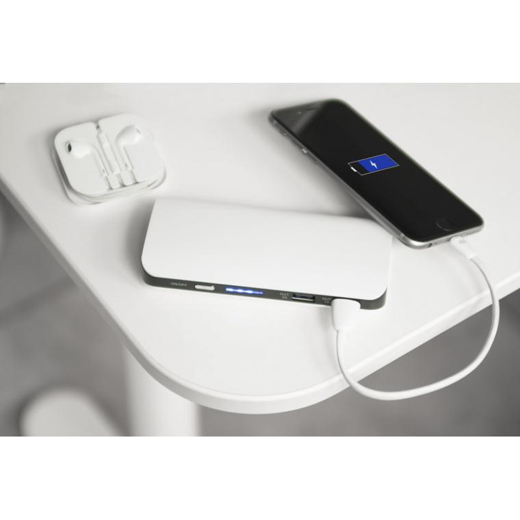 Baterie externă TIEN 10 000 mAh Alb