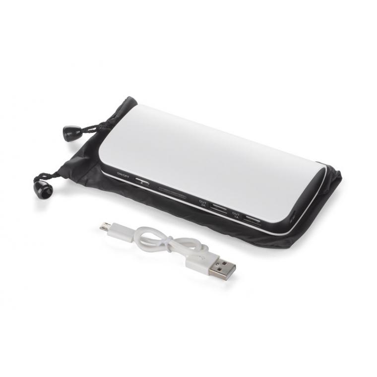 Baterie externă TIEN 10 000 mAh alb