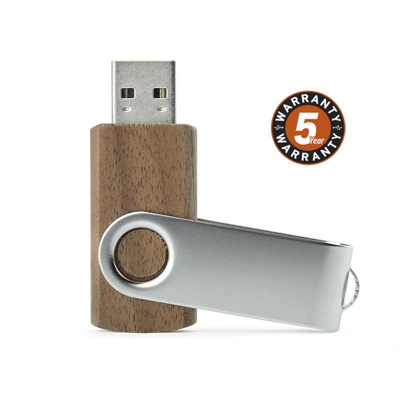 Stick USB TWISTER WALNUT 16 GB Maro