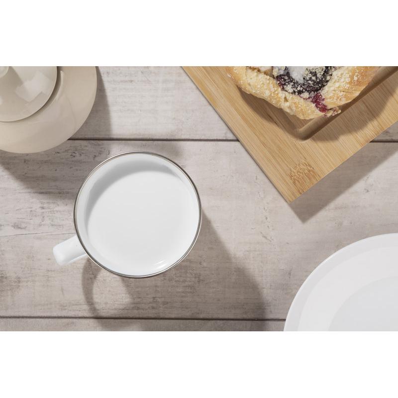 Cană emailată SUBLIM 380 ml Alb