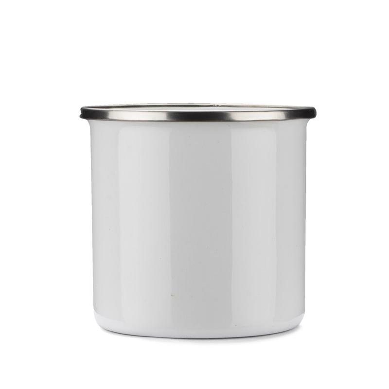 Cană emailată SUBLIM 380 ml Alb
