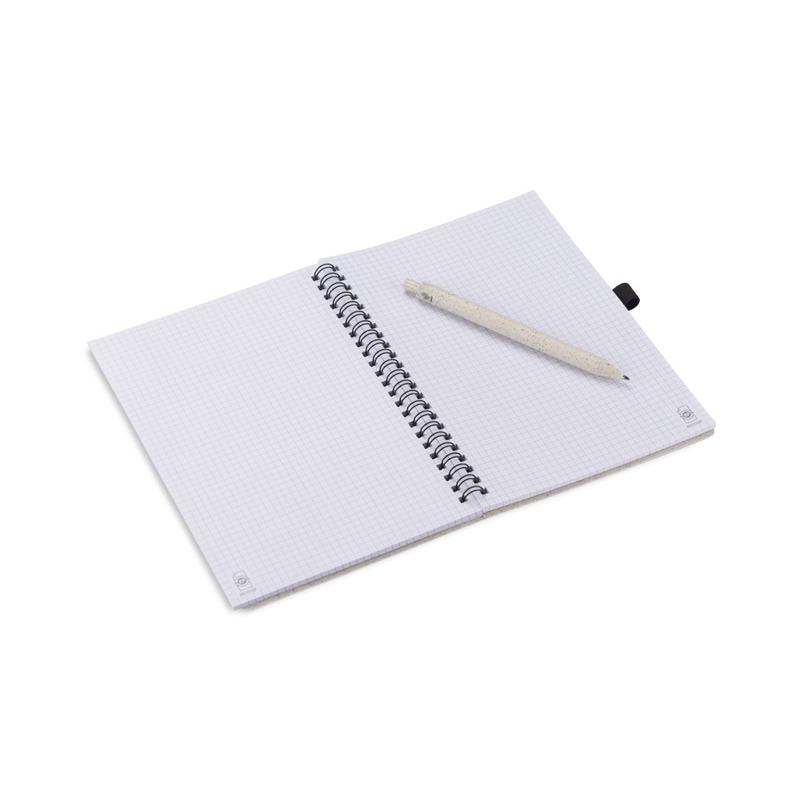Notebook with pen TRESA A5 Natural