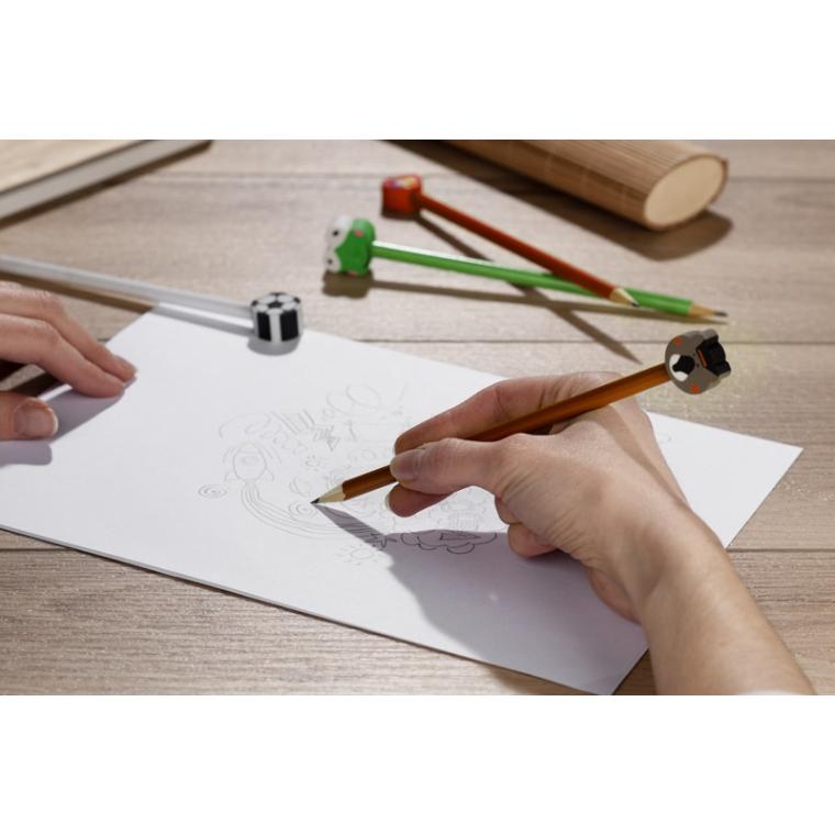 Creion cu radieră FUNNI MIX - Broscuță Roșu