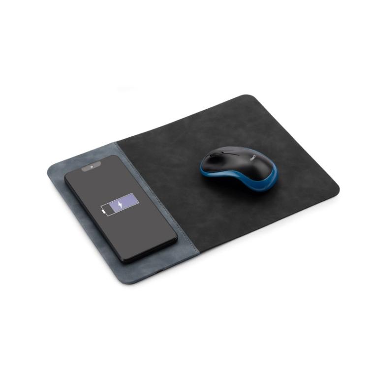 Mousepad cu încărcare wireless ENERGO 15W Bleumarin