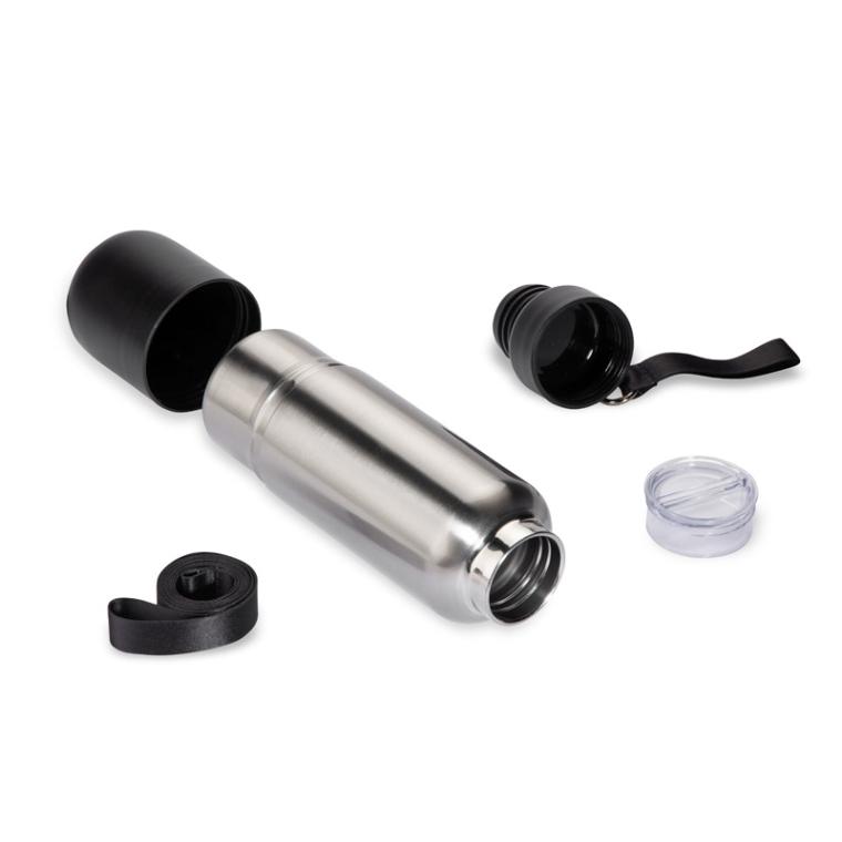 Sticlă termică cu curea RON 500 ml Negru