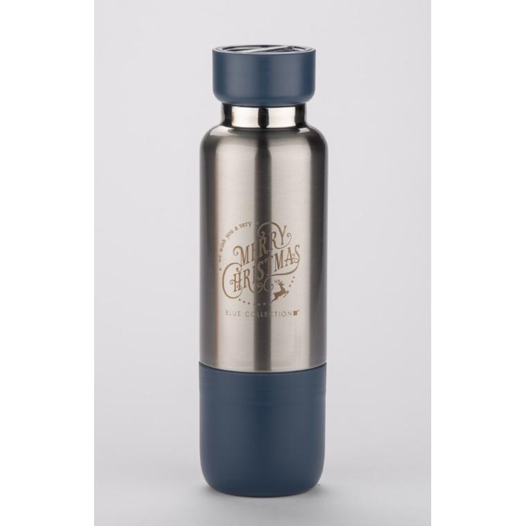 Sticlă termică cu curea RON 500 ml Bleumarin