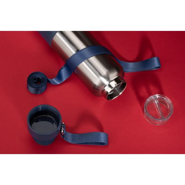 Sticlă termică cu curea RON 500 ml Bleumarin