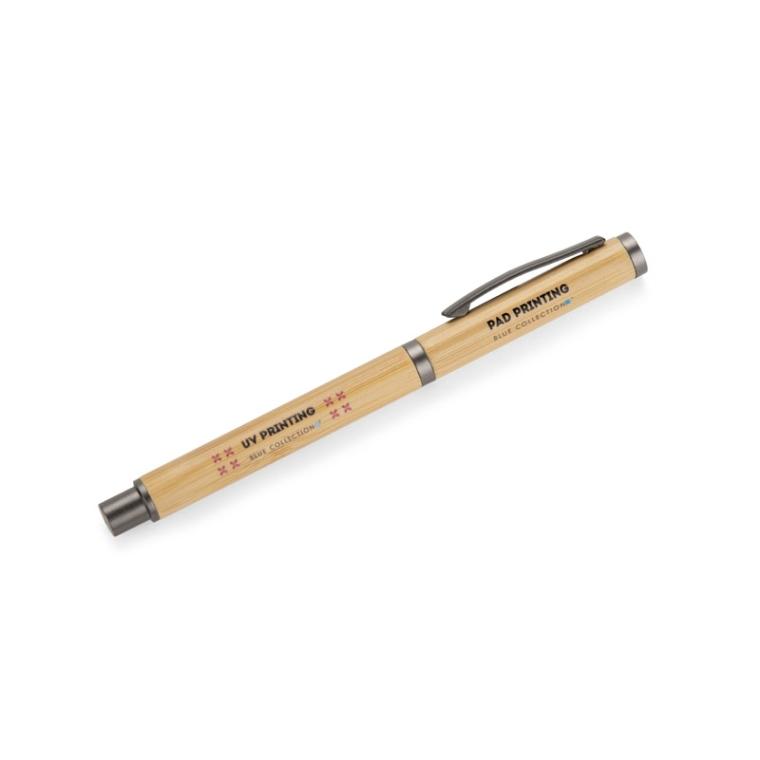 Stilou din bambus DENI Gri carbon