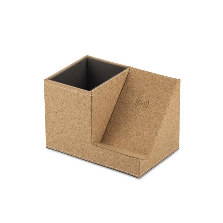 Organizator de birou cu încărcător inductiv COVBI Natural