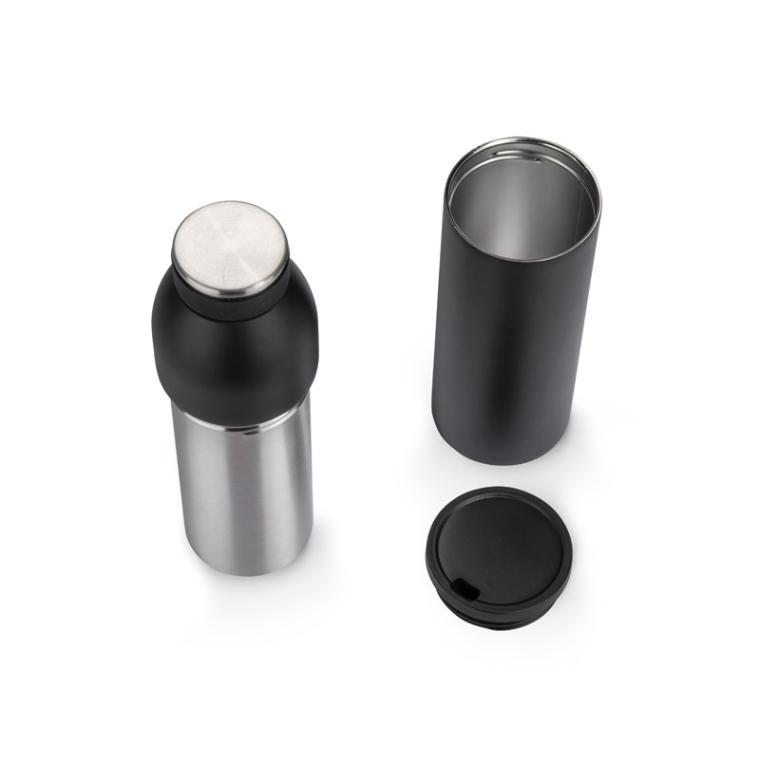 Sticlă termică DUAL 550 ml Negru