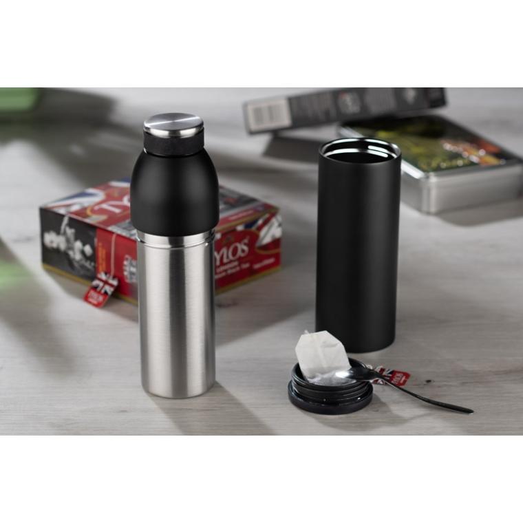 Sticlă termică DUAL 550 ml Negru