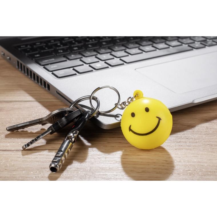 Breloc antistres SMILE Galben