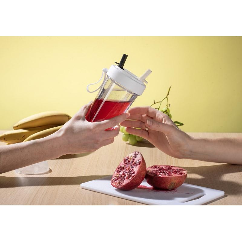 Cană cu două compartimente Dui 420 ml Alb