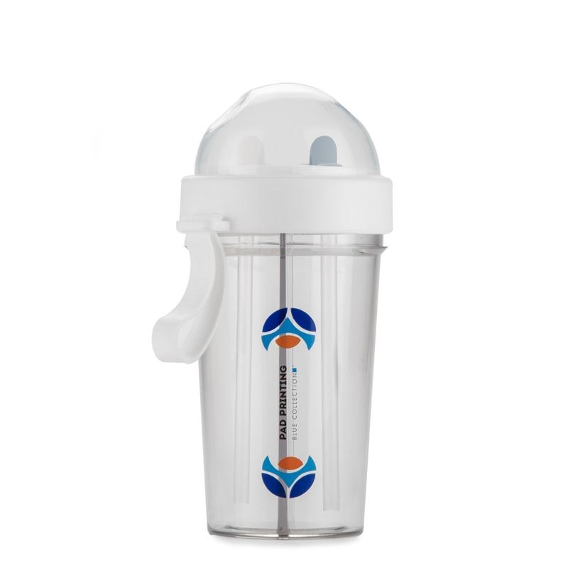 Cană cu două compartimente Dui 420 ml Alb