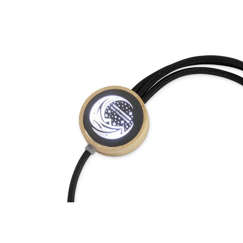 Cablu USB 4 în 1 Glowik Negru